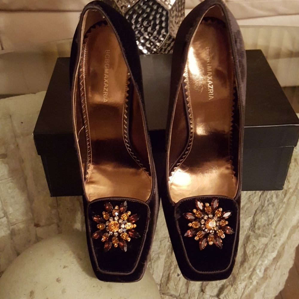 Brown Velvet Shoes